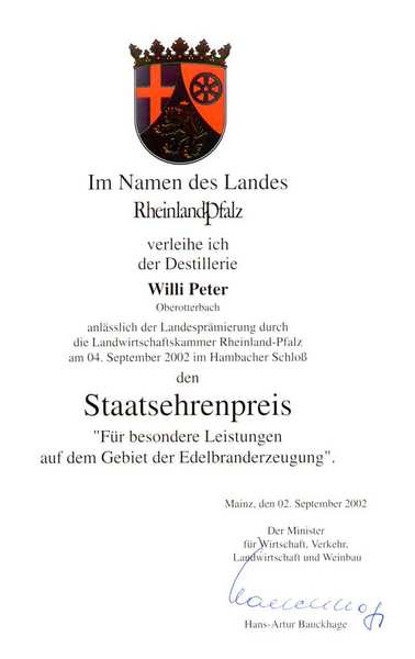 Staatsehrenpreis 2002